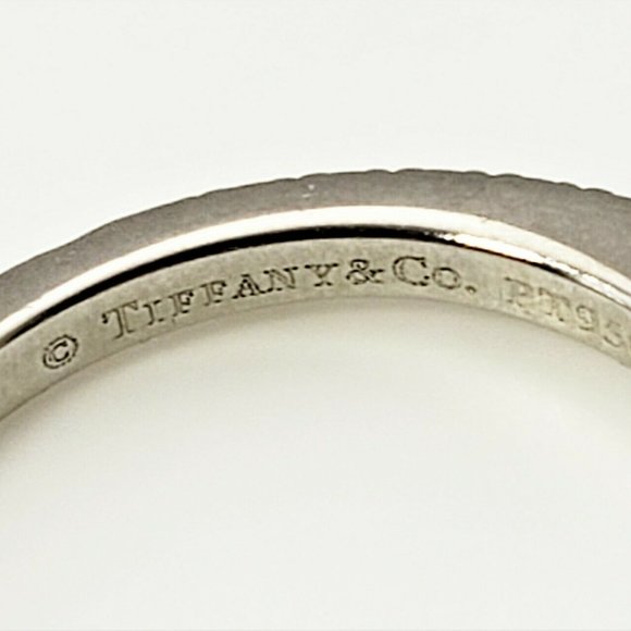 Tiffany & Co. Platinum Diamond Engagement Ring - Picture 7 of 9